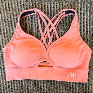 YVETTE Sports Bra padded cross back size small 6